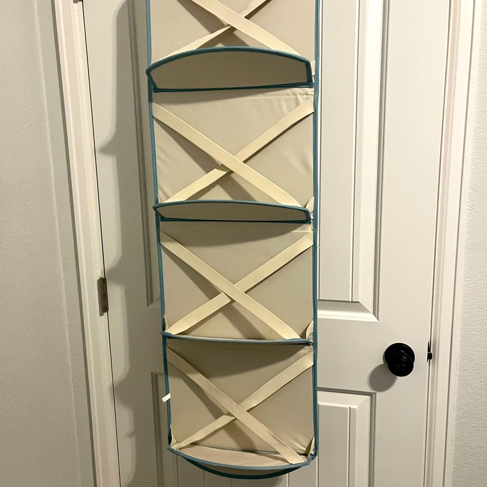 Real Simple hanging purse organizer